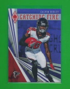 Calvin Ridley 2019 Panini Phoenix Purple Prizm Catching Fire 120/149 , #14 - Picture 1 of 2