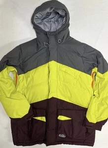 Nike Proost 550 Down Puffer Jacket Neon Green Gray Men’s Size L - Picture 1 of 11