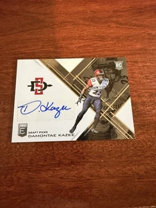 Tarjeta de novato Panini Elite 2017 autógrafo #251 Damontae Kanzee RC - Imagen 1 de 2