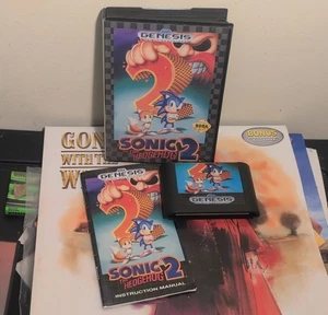 Sonic The Hedgehog 2 gioco Sega Genesis 1992 completo con manuale testato funzionante - Foto 1 di 8
