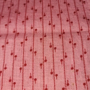 30"x 24W Antik Doppel Rosa Baumwolle Quilt Stoff Restaurierung Puppen # SB - Bild 1 von 5