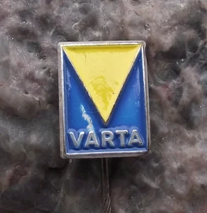 Vintage Varta German Battery Storage Engineering Company Pin Badge - Picture 1 of 2