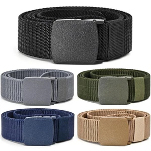 UNGGJKB Tactical Men's Nylon Belts,5 Pack Mens Belts Casual，Military Canvas O... - Picture 1 of 7