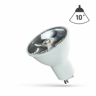 Spectrum LED 6W (40W) GU10 Narrow Beam 10° Spot, Warm White 3000K - Image 1 of 2