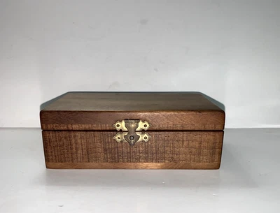 Horizon Woodkrafts Trinket Jewel Box Oregon Myrtlewood  Keepsake Wooden Handmade - Image 1 of 4