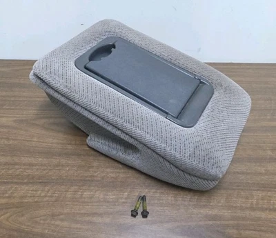Silverado Sierra C/K 1995-1999 gris tela consola central asiento de salto reposabrazos OEM Foto 1 de 4
