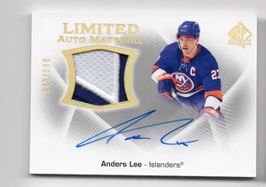 2021-22 SP Authentic Limited Auto Material Autograph Patch Anders Lee 043/100 - Picture 1 of 1