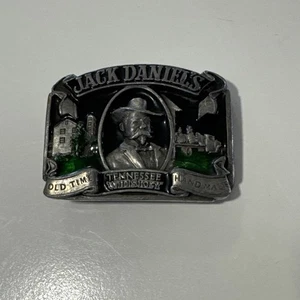 Jack Daniels 1989 Bergamot Belt Buckle Green Made In The USA Great Condition - Bild 1 von 12