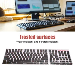 2 Pcs Keyboard Stickers PVC Decorative Desktop Computer Keycaps Stickers f4r3 - Picture 1 of 9