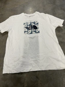 The North Face Hemd Herren Xl Weiß Kurzarm Rundhals 100% Baumwolle - Bild 1 von 3