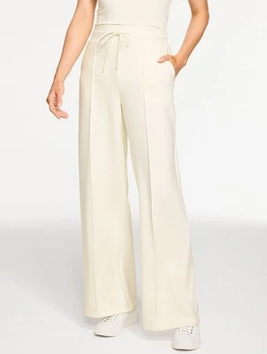 AirKnit Stretch Wide Leg Pants at Talbots, NWT $119, color IVORY - Image 1 of 4