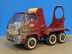 Vintage 1960's Tonka Pressed Steel Red Cement Mixer Truck For Restoration - Picture 1 of 14