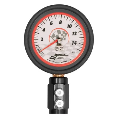Longacre Deluxe 0 to 15 psi Glow-In-The-Dark Dial Tire Pressure Gauge Foto 1 de 2