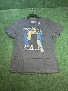 Men's Heathered Black The Rock Legends T-Shirt Men’s Size Large - Picture 1 of 5