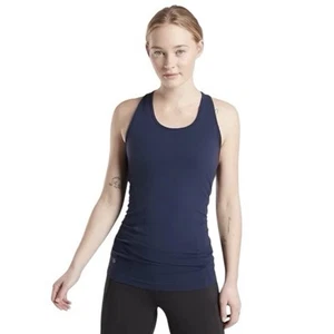 Athleta Speedlight Racerback Tank Top Navy Blue Seamless Wicking Athletic SMALL - Picture 1 of 14