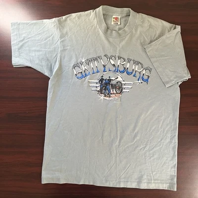 Camiseta De Colección Años 90 Campaña Gettysburg Guerra Civil Talla Grande Puntada Única  Foto 1 de 3