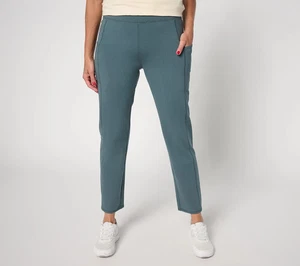 Denim & Co. Active Regular Duo Stretch Slim Straight Ankle Pant A690965 QVC - Bild 1 von 11