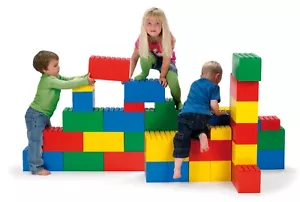 KIDS CHILDRENS INDOOR OUTDOOR GARDEN BUILDING BLOCKS by DANTOY large play bricks - Picture 1 of 21