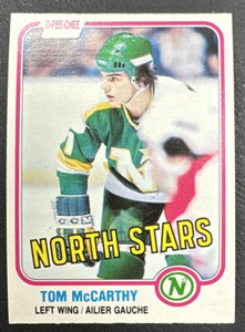 1981-82 O-Pee-Chee OPC Hockey - #164 Tom McCarthy - Minnesota North Stars