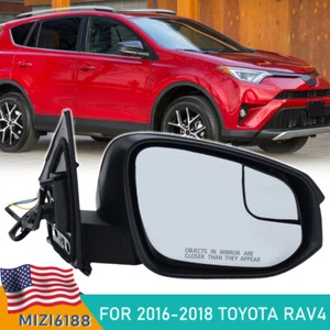 Front Mirror Manual Folding Right Passenger Side For 2016 2017 2018 Toyota RAV4 - Picture 1 of 12