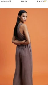 Zara Textured Wide leg Jumpsuit - Picture 1 of 6