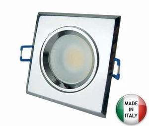 Faretto LED da incasso Quadrato 5W 3000K° Cromo - Picture 1 of 1