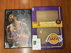 Stephen Holland "Magic Johnson - Showtime" Signed & Framed Giclee Print - Picture 1 of 13
