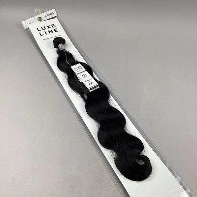 Natural Body 24” Natural Black 100% Pure Virgin Human Hair Extensions - Image 1 of 4