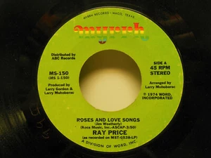 Ray Price: Roses & Love Songs / Closest Thing To Love, 45 RPM G+ (C8) - Picture 1 of 2