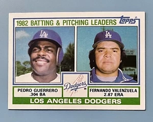 1983 Topps Fernando Valenzuela Dodgers 1982 Batting & Pitching Leaders #681 - Picture 1 of 2