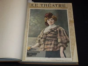 1908 JANUARY-JUNE LE THEATRE MAGAZINE BOUND VOLUME - 12 ISSUES - KD 2278B - Picture 1 of 13