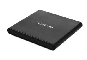98938 VERBATIM EXTERNAL SLIMLINE DVD REWRITER USB 2.0 BLACK - Foto 1 di 3
