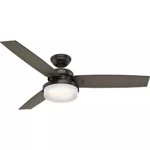 (1)-Hunter Sentinel 52" Premier Bronze Ceiling Fan with Light Kit & Remote.59210 - Picture 1 of 1
