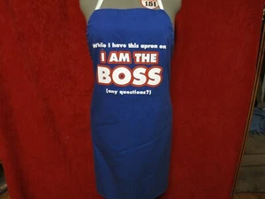 Attitude Apron by L.A. Imprints, While I have this Apron on, I am the Boss - Picture 1 of 7