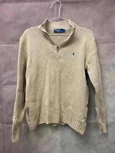 Polo Ralph Lauren Pullover 1/4 Zip Pulli Creme - Bild 1 von 3