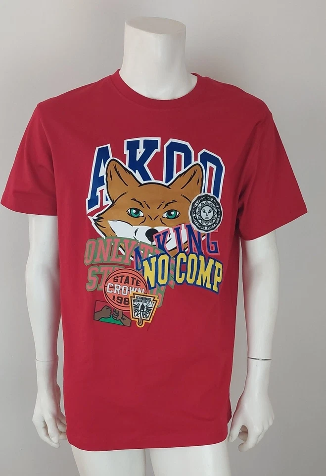 AKOO "No Comp SS Knit" Chili Pepper Red Graphic T-Shirt Men's Size 3XL