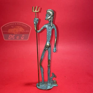 STATUETTA IN BRONZO POISEDONE MITOLOGIA GRECA DIO DEL MARE VINTAGE - Foto 1 di 1