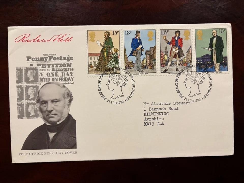 United Kingdom 1979 - Rowland Hill FDC stamps Philatelic Bureau Edinburgh - Image 1 of 1