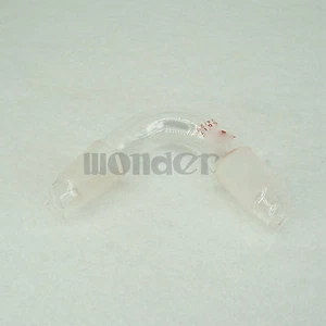 24/29 Stopfen Glas Destillationsadapter Destillierkopf Winkelbogen Laborgeschirr - Bild 1 von 4