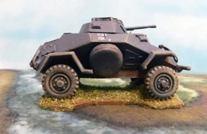 Gut bemalte Heeresgruppe Nord AGN 28mm Resin WW2 German SDKFZ-222 (Draht) - Bild 1 von 12