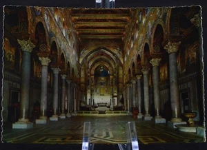 Postcard Monreale Interior of the duomo The central nave Italy - Picture 1 of 2