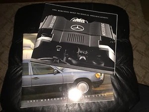 1991 Mercedes Benz 300 Class DELUXE Prestige Sales Brochure Prospekt + Insert - Bild 1 von 4