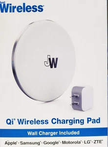 Just Wireless Qi Wireless Charging Pad with 6 Ft Micro USB Cable + Wall Charger  - Picture 1 of 12