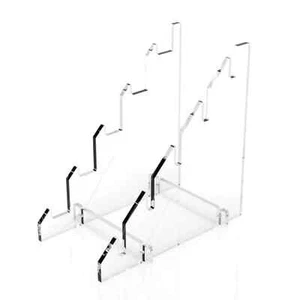 5-Slot Knives Display Stand Camping Acrylic Transparent Knives Tool Storage Rack - Picture 1 of 18