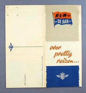 KLM ROYAL DUTCH AIRLINES 1949 BROCHURE CONSTELLATION DC-3 DC-4 DC-6 CONVAIR MAPS - Picture 1 of 3