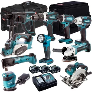 Makita 18V LXT 10 Piece Combo Tool Kit 3 x 5.0Ah Batteries & Charger T4TKIT-309 - Picture 1 of 1