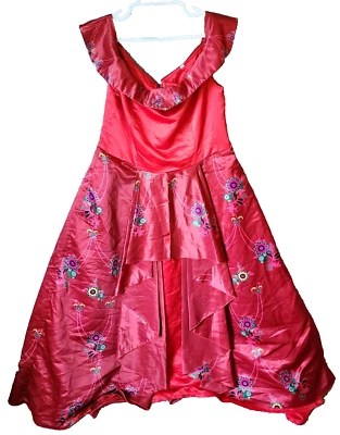 Елена Avalor взрослых женщин без рукавов мяч платье костюм косплей красный XL - Изображение 1 из 4