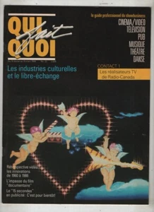 Qui Fait Quoi French Film Video Mag Valentine's Issue March 1986 092921nonr - Imagen 1 de 1