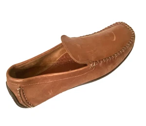 VINCENTI Men Leather Driving Comfort Loafers Sz 11 Made in Italy - Picture 1 of 9