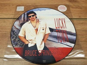Bruce Springsteen Lucky Town Picture Disc LP UK 1992 Columbia NM - Picture 1 of 2